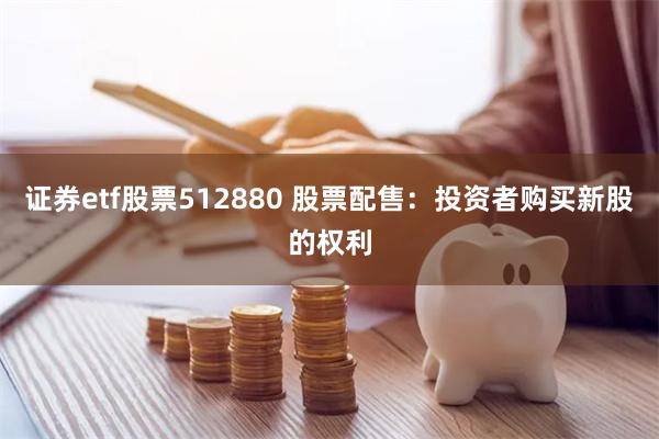 证券etf股票512880 股票配售：投资者购买新股的权利