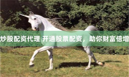炒股配资代理 开通股票配资，助你财富倍增